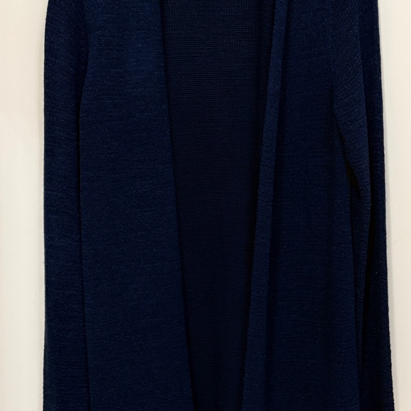 Lily Pulitzer Navy Cardigan with Fringe. Size M - Picture 2 of 6